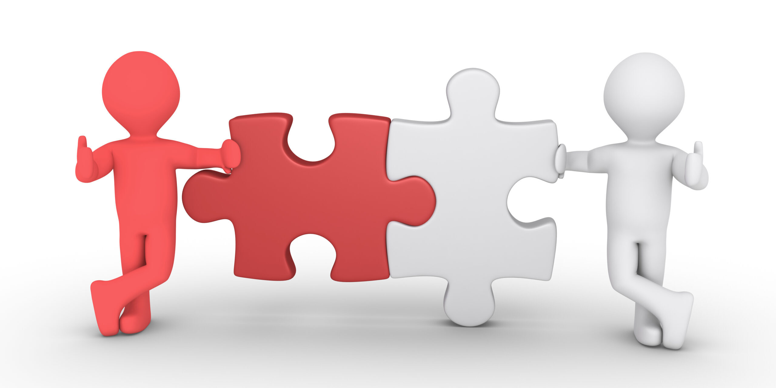 Two puzzle connection concept