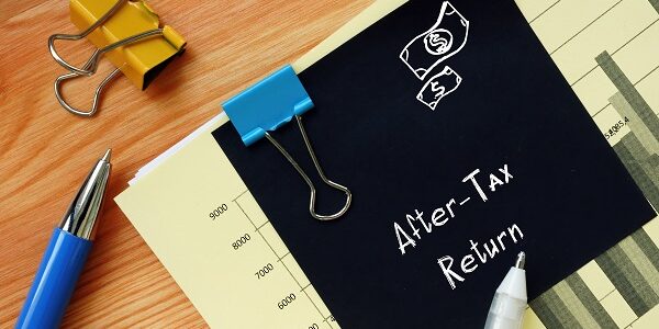 After-Tax Return phrase on the piece of paper.