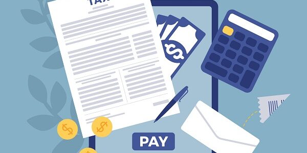 Online tax payment via tablet